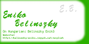 eniko belinszky business card