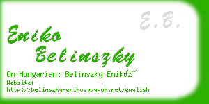 eniko belinszky business card